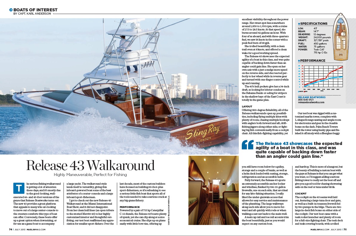 43 Walkaround Review, Marlin Magazine